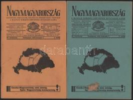 1931 Nagymagyarország. A Magyar Nemzeti Szövetség hivatalos lapjának 3 száma (IV. évf. 1-2., 4. sz.)