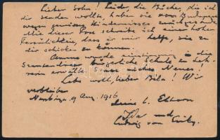 1916 Tábori posta levelezőlap Nagybányáról Szibériába magyar hadifogolynak / Field postcard from Nag...