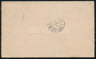 1898 Díjjegyes zárt levelezőlap Romániába küldve, "BERETHALOM"