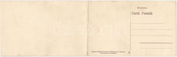 Turnu Severin, Szörényvár; Vederea Generala. Victor Maldarescu / general view. 2-tiled folding panor...