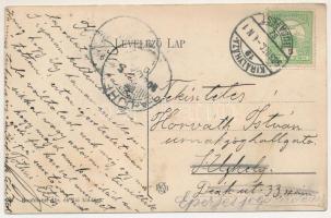 1908 Hosszúmező, Campulung la Tisa (Máramaros); vasútállomás. Kaufmann Ábr. és fiai kiadása /railway...