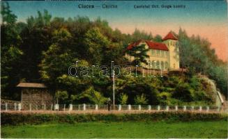 1930 Csucsa, Ciucea; Goga kastély. Simon Gerő kiadása / Castelul Oct. Goga / castle (fa)