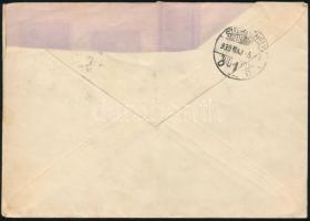 1939 Ajánlott levél 6 db német bélyeggel Bécsből Szombathelyre / Registered cover with 6 German stam...