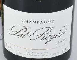 Pol Roger Brut Réserve pezsgő, Pentland díszdobozban, 12,5%, 1,5l, bontatlan /// "A leginkább b...