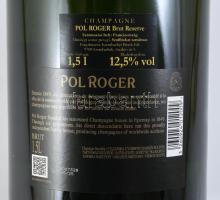 Pol Roger Brut Réserve pezsgő, Pentland díszdobozban, 12,5%, 1,5l, bontatlan /// "A leginkább b...