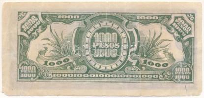 Fülöp-szigetek / Japán megszállás 1945. 1000P T:VG ragasztott
Philippines / Japanese occupation 194...