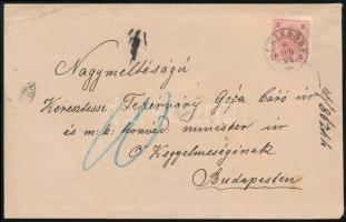 1894 Levél / Cover "GLEISDORF" - Budapest