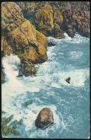 1915 Tábori posta képeslap / Field postcard "MFP POLA" + "S.M.S. ERZ. HERZ. FRANZ. FE...