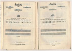 1942-1944. "Budapest Székesfővárosi Községi Takarékpénztár Részvénytársaság" takarékbetétk...
