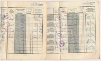 1942-1944. "Budapest Székesfővárosi Községi Takarékpénztár Részvénytársaság" takarékbetétk...