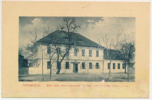 Temesrékas, Temes-Rékás, Recas; Római katolikus elemi iskola. W.L. Bp. 2491. / Röm. kath. Elementär-Volksschule / Catholic school (r)