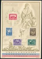 Csehszlovákia 1945 3 db Mi blokk 7 (Mi EUR 120.-)