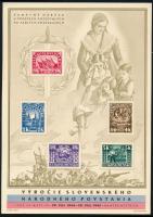 Csehszlovákia 1945 3 db Mi blokk 7 (Mi EUR 120.-)