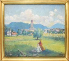 Thorma János (1870-1937): Nagybányai nyár. Olaj, vászon, jelezve jobbra lent: Thorma. Aukcionálva: B...