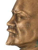 Bronz Lenin plakett, 13x9 cm