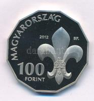 2012. 100Ft Cu-Ni "100 éves a Magyar Cserkészszövetség" kapszulában T:PP Adamo EM253