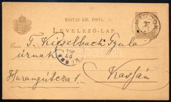 1897 Mándok, ghymesi és gácsi gróf Forgách László (1845-1911) saját kezűleg megírt levelezőlapja Kie...