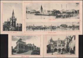 ca 1890 Ansichten von Bodensee. A Bódeni tó környékét ábrázoló 29 kép 22 db táblán. Illusztrált egés...