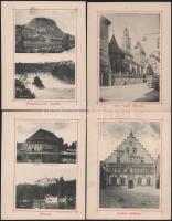 ca 1890 Ansichten von Bodensee. A Bódeni tó környékét ábrázoló 29 kép 22 db táblán. Illusztrált egés...