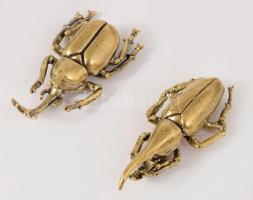 6 darab bronz rovar figura, h: 9,5 cm alatt