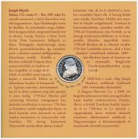 2009. 5Ft-200Ft "Haydn" (6xklf) forgalmi sor + "Joseph Haydn" Ag emlékérem (12g/0.999/29mm) T:PP, patina az ezüstön Adamo FO43.3