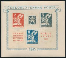 Csehszlovákia 1945 20 db Mi blokk 6 (Mi EUR 100.-)