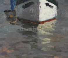 Eugene Corneau (1894-1976): Yeu szigete. Olaj, fa, jelzett, hátoldalán BÁV 52. aukció raglapjával, S...