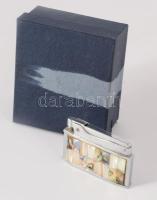 Happy öngyújtó, gyöngyház berakással dobozában, 6 cm