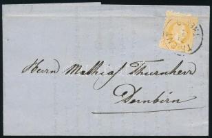 1875 2kr levélen / on cover "TRIENT"