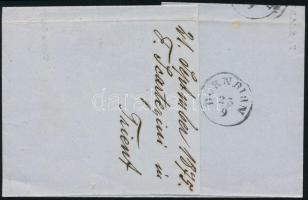 1875 2kr levélen / on cover "TRIENT"
