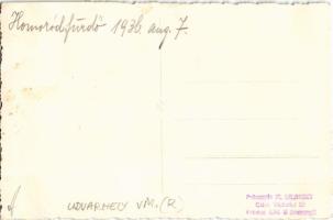 1936 Homoród-fürdő, Baile Homorod; nyaraló, kirándulók / villa, tourists. Fotocopie M. Bilinsky phot...