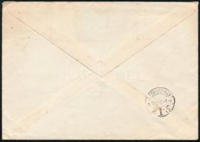 1957 Expressz ajánlott levél 7 db bélyeggel / Express registered cover with 7 stamps "OBERWART&...