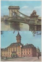 6 db MODERN Colorvox hanglemez: Siófok, Budapest, Szeged, Bologna / 6 modern Colorvox record postcards