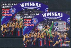 2025 Az UEFA / BL 2025 évi győztese: PSG emlékívpár 0000 sorszámmal