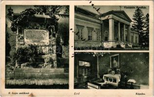 1938 Érd, II. Lajos emlékmű, Kápolna belső, Vizitációs rendház (egykor Sina kastély) (fl)