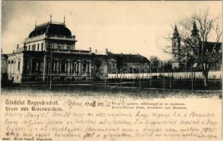 1903 Nagyvárad, Oradea; Püspöki palota, székesegyház és múzeum. Helyfi László kiadása / Bischöflicher Dom, Residenz und Museum / bishop's palace, cathedral and museum