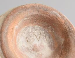 Kerámia váza, mázas kerámia, jelzés nélkül, apró mázhibával 16 cm