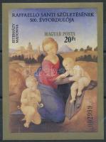 1983 Festmények (XIX.) - Raffaello vágott blokk (4.500)