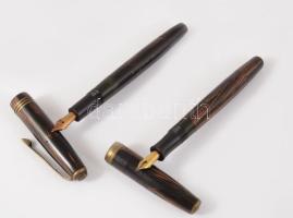 2 db bakelit töltőtoll egyik Hunt másik arany heggyel.