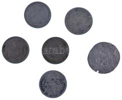 Vegyes, 6db-os kisezüst tétel, benne: Ausztria 1872. 10kr Ag "Ferenc József" + Orosz Birodalom 1906. 10k Ag + 1928. 10k Ag + Szovjetunió 1933. 10k Cu-Ni (2x) T:vegyes Mixed 6pcs small silver coin lot, including: Austria 1872. 10 Kreuzer Ag "Franz Joseph" + Russian Empire 1906. 10 Kopeks Ag + 1928. 10 Kopecks Ag + Soviet Union 1933. 10 Kopeks Cu-Ni (2x) C:mixed