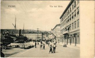 Fiume, Rijeka; Via del Molo / port