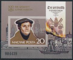 1983 Martin Luther vágott blokk (4.000)