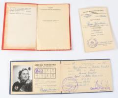 31 db vegyes igazolvány, Sokol dobozban