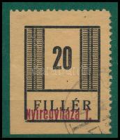 Nyíregyháza II. 1945 20f felülnyomott bélyeg
Signed: Leitold