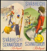 cca 1930 Svábhegyi szanatórium reklámja, 22×10 cm