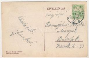 Kolozsvár, Cluj; Pályaudvari étterem, vasúti vendéglő, terasz vendégekkel és pincérekkel. Kruppa Kár...