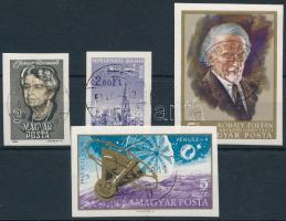 1964-1968 4 db Érfordulók vágott bélyeg (9.000)