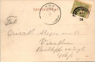 1904 Székelyudvarhely, Odorheiu Secuiesc; Batthyány (Battyáni) tér, templom, piac, üzletek. M. J. ki...