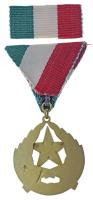1957. "Munkás-Paraszt Hatalomért Emlékérem" aranyozott, zománcozott bronz kitüntetés mells...