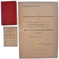 1957. "Munkás-Paraszt Hatalomért Emlékérem" aranyozott, zománcozott bronz kitüntetés mells...